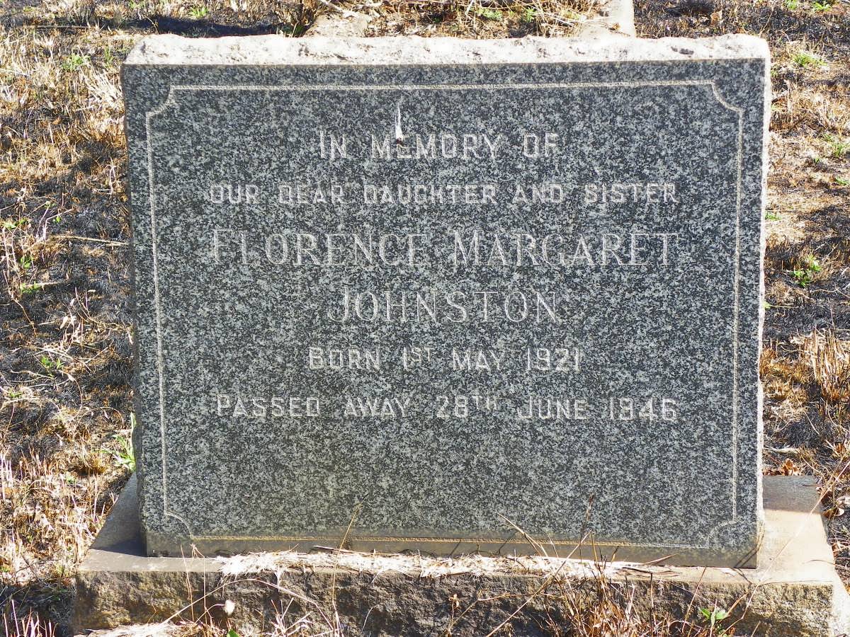 JOHNSTON Florence Margaret 1921-1946