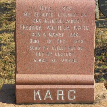 KARG Fredrick Wilhelm 1886-1948