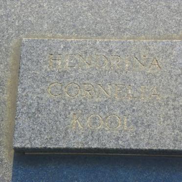 KOOL Cornelis &amp; Hendrina Cornelia