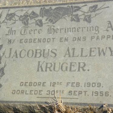 KRUGER Jacobus Allewyn 1909-1956