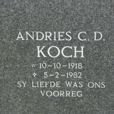 KOCH Andries C.D. 1918-1982