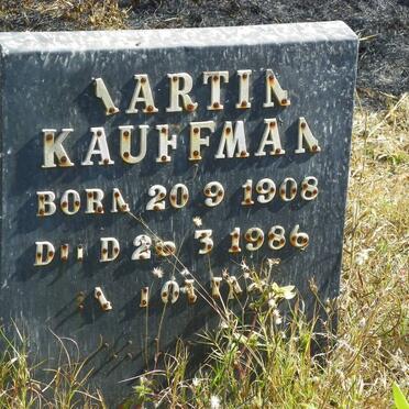 KAUFFMAN Martin 1908-1986