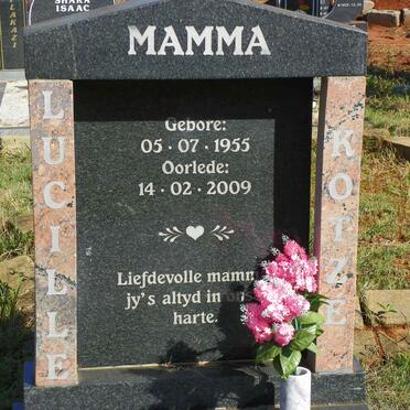 KOTZE Lucille 1955-2009