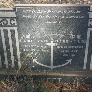 KEET Danie 1952-1962 :: KEET Andre 1953-1962