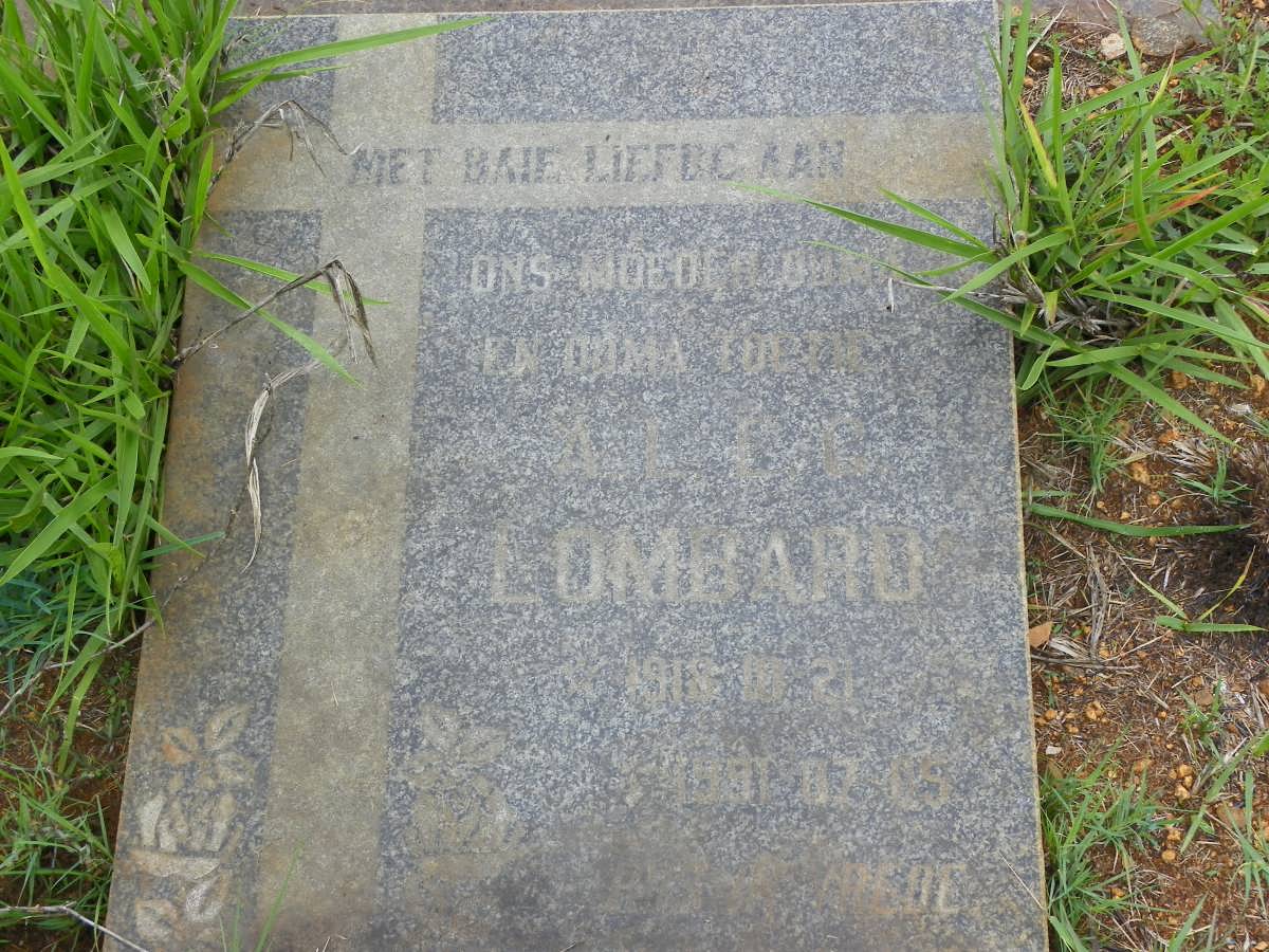 LOMBARD A.L.E.C. 1918-1991