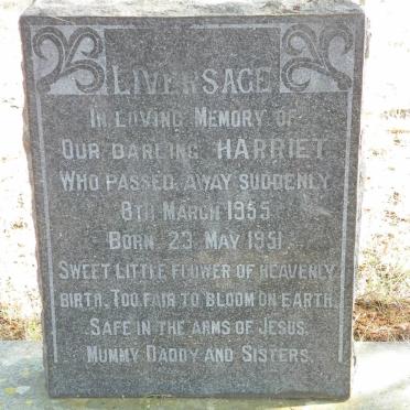 LIVERSAGE Harriet 1951-1955