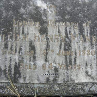 MANNING William Henry -1930