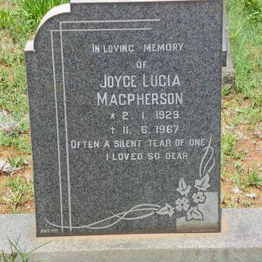 MACPHERSON Joyce Lucia 1929-1967
