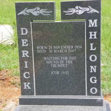 MHLONGO Derick 1954-2007