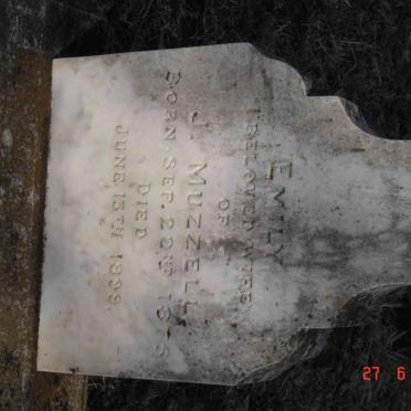 MUZZELL Emily 1875-1899