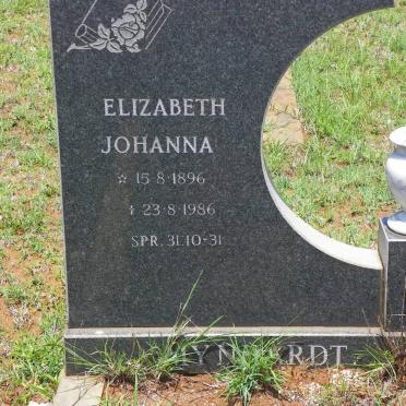 MYNHARDT Elizabeth Johanna 1896-1986