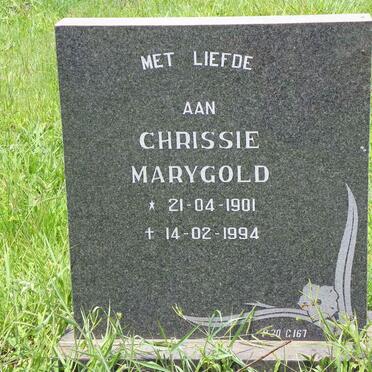 MARYGOLD Chrissie 1901-1994