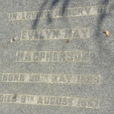 MACPHERSON Evelyn May 1889-1957