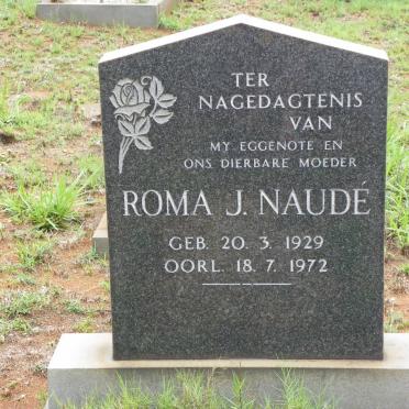 NAUDÉ Roma J. 1929-1972