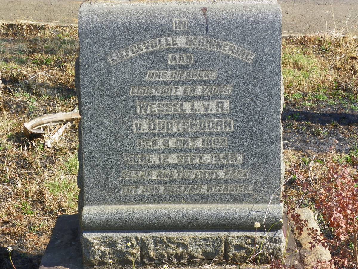 OUDTSHOORN Wessel L., van R. van 1899-1945