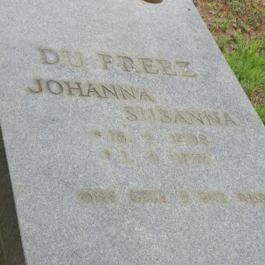 PREEZ Johanna Susanna, du 1908-1977