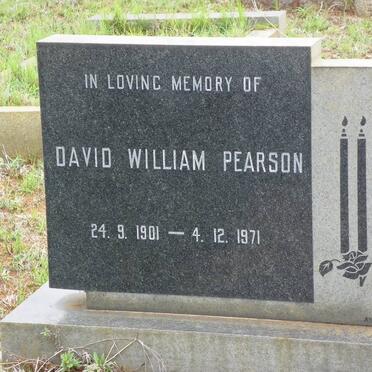 PEARSON David William 1901-1971