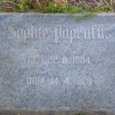 PAPENFUS Sophia 1884-1926