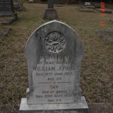 PAUL William J. -1927 :: PAUL Ian -1936