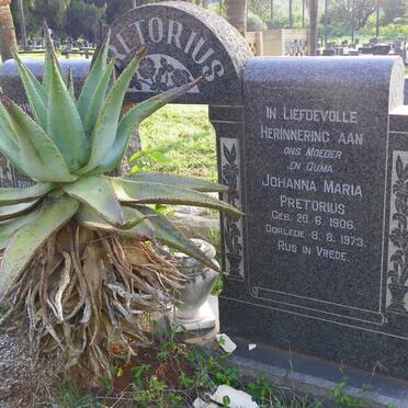 PRETORIUS Jacobus Johannes Phillipus 1904-1961 &amp; Johanna Maria 1906-1973