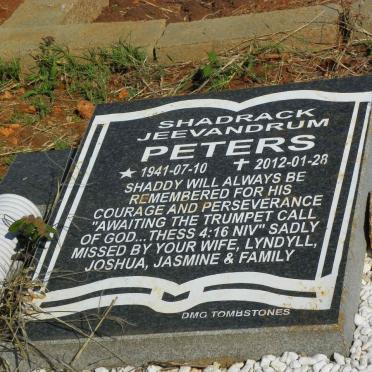 PETERS Shadrack Jeevandrum 1941-2012