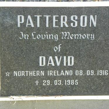 PATTERSON David 1916-1985