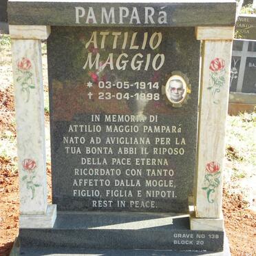 PAMPARA Attilio Maggio 1914-1998