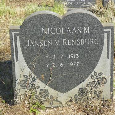 RENSBURG Nicolaas M., Jansen v. 1913-1977