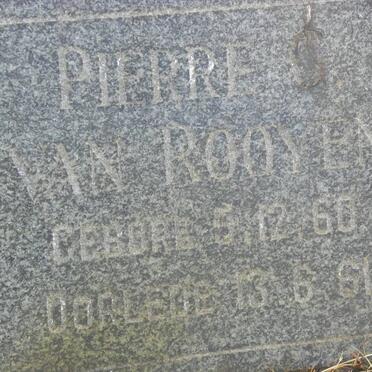 ROOYEN Pierre, van 1960-1961