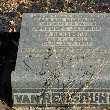 RENSBURG Johannes Jakobus, van 1891-1951