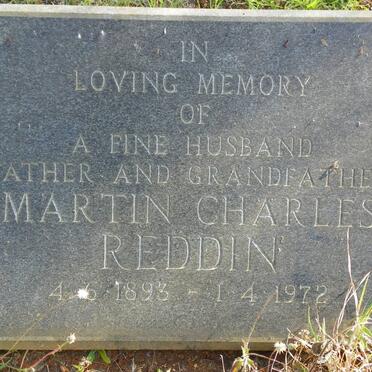 REDDIN Martin Charles 1893-1972