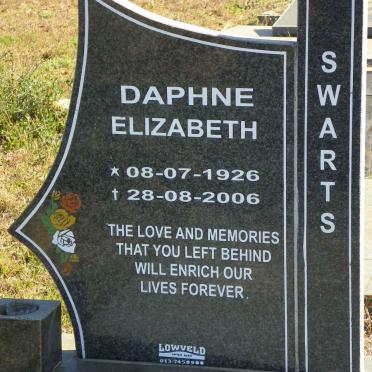SWARTS Daphne Elizabeth 1926-2006