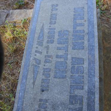 SUTTON William Ashley 1859-1938