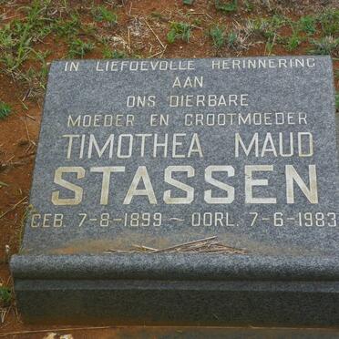 STASSEN Timothea Maud 1899-1983