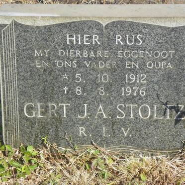 STOLTZ Gert J.A. 1912-1976