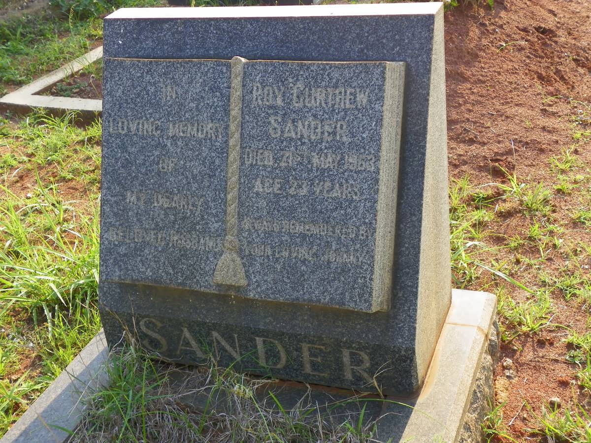 SANDER Roy Curthew -1963