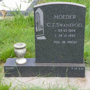 SWANEPOEL C.Z. 1904-1992