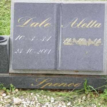 SPENCE Dale 1934-2001 &amp; Aletta 1941-