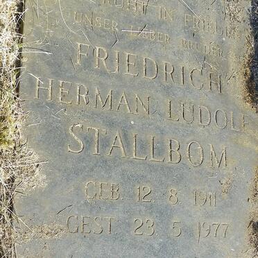 STALLBOM Friedrich Herman Ludolf 1911-1977