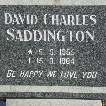SADDINGTON David Charles 1955-1984