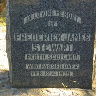 STEWART Frederick James -1939