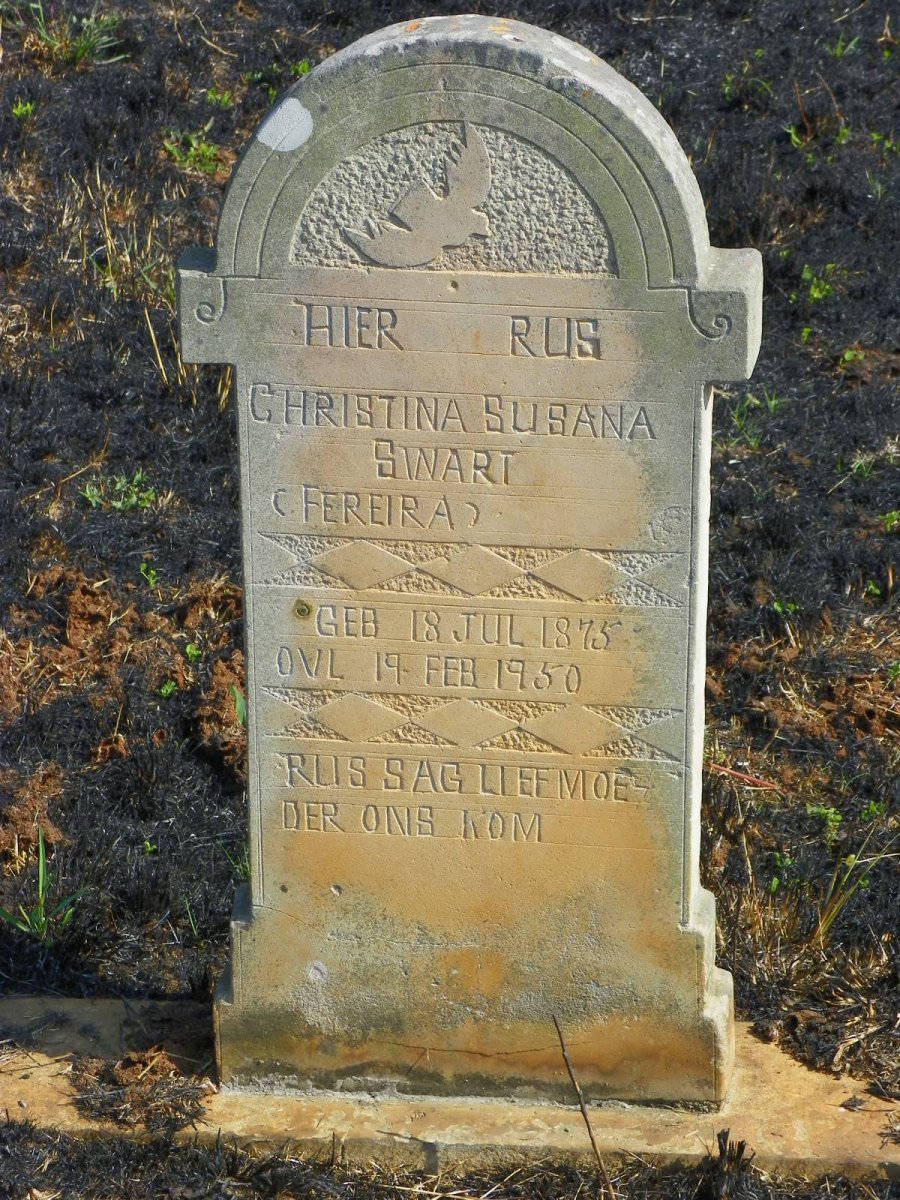 SWART Christina Susana nee FEREIRA 1875-1950