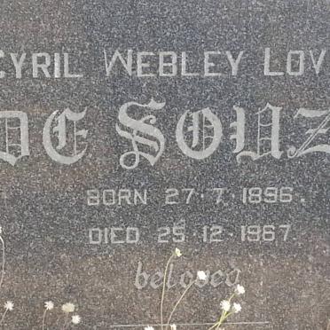 SOUZA Cyril Webley Lovell, de 1896-1967