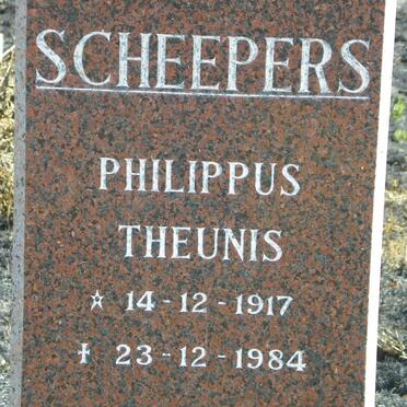SCHEEPERS Philippus Theunis 1917-1984