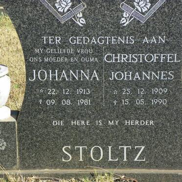 STOLTZ Christoffel Johannes 1909-1990 &amp; Johanna 1913-1981