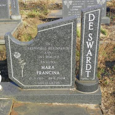 SWARDT Mara Francina, de 1918-2004