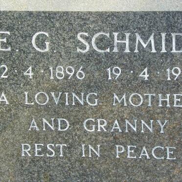 SCHMIDT E.G. 1896-1981