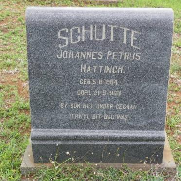 SCHUTTE Johannes Petrus Hattingh 1904-1968