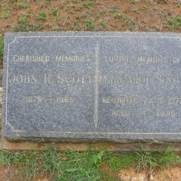 SCOTT John R. 1878-1965 &amp; Margaret -1973