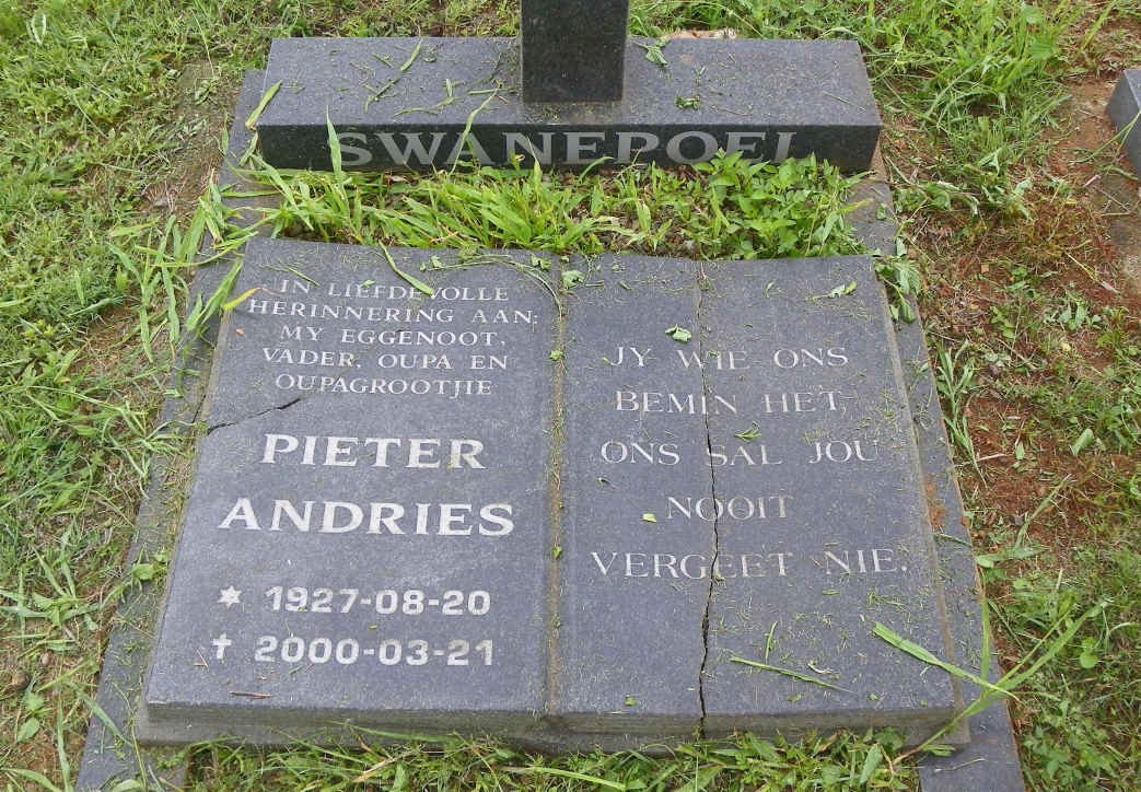 SWANEPOEL Pieter Andries 1927-2000